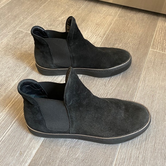 Stuart Weitzman black high top laceless sneakers - Picture 4 of 6